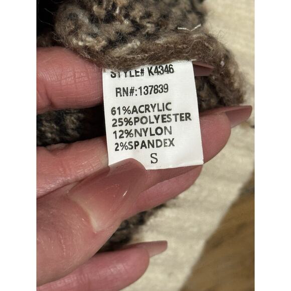 Anthropologie Luna Ivy Teddy Bear Long Sleeve Pullover Sweater Size Small Preppy - Picture 7 of 11